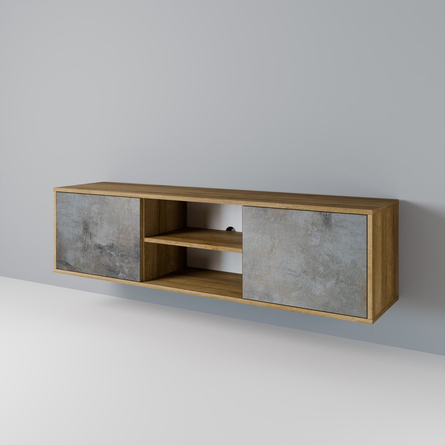 CONCRETE WALL 2-Door TV Cabinet