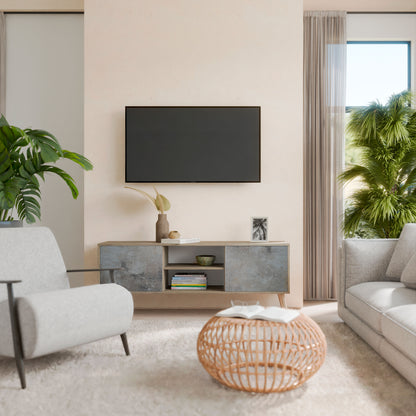 CONCRETE WALL 2-Door TV Cabinet