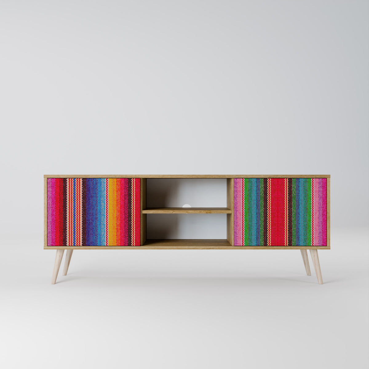 ETHNIC MEXICAN 2-Door TV Cabinet