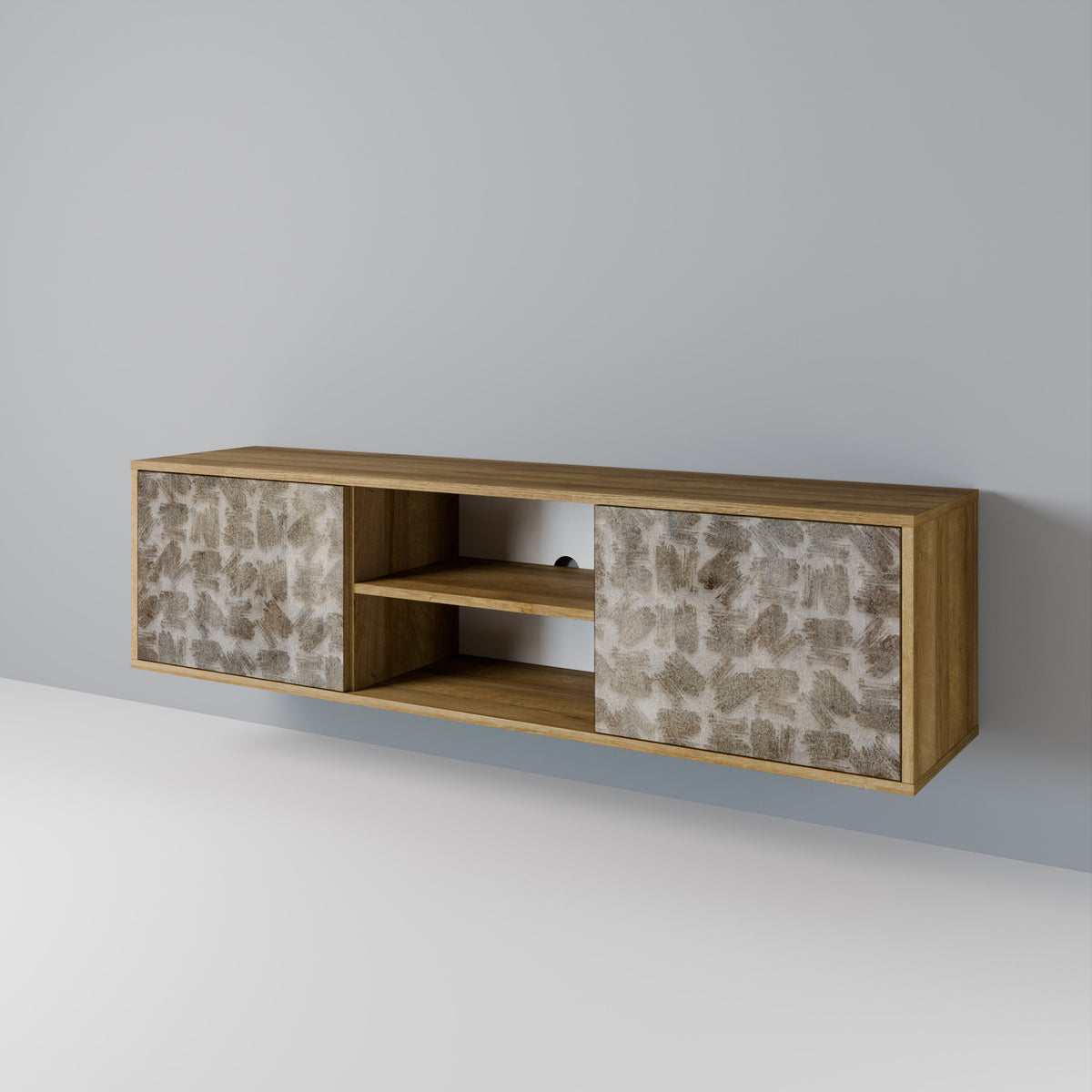 SLIGHTLY BLURRED 2-Door TV Cabinet