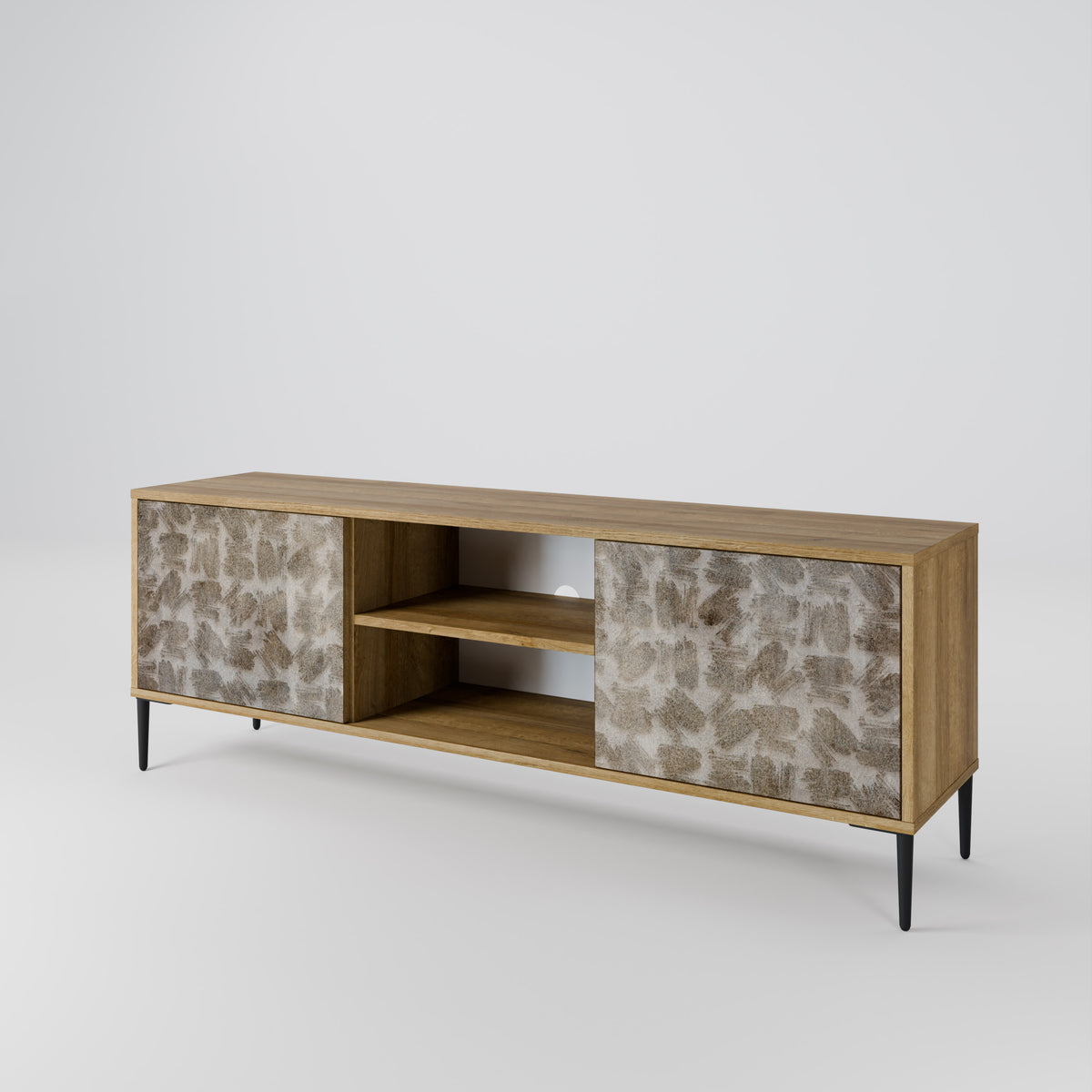 SLIGHTLY BLURRED 2-Door TV Cabinet