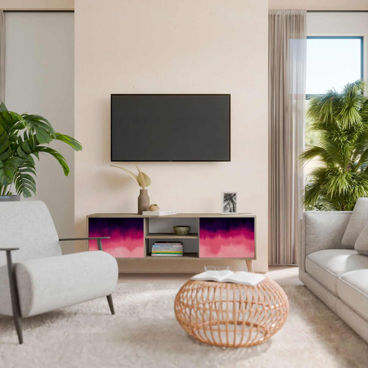 AURORA BOREALIS 2-Door TV Cabinet