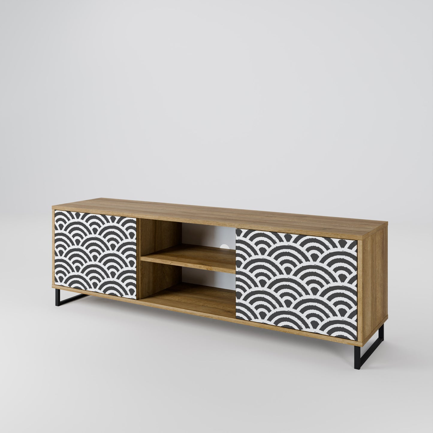 GLOOMY HOST 2-Door TV Cabinet
