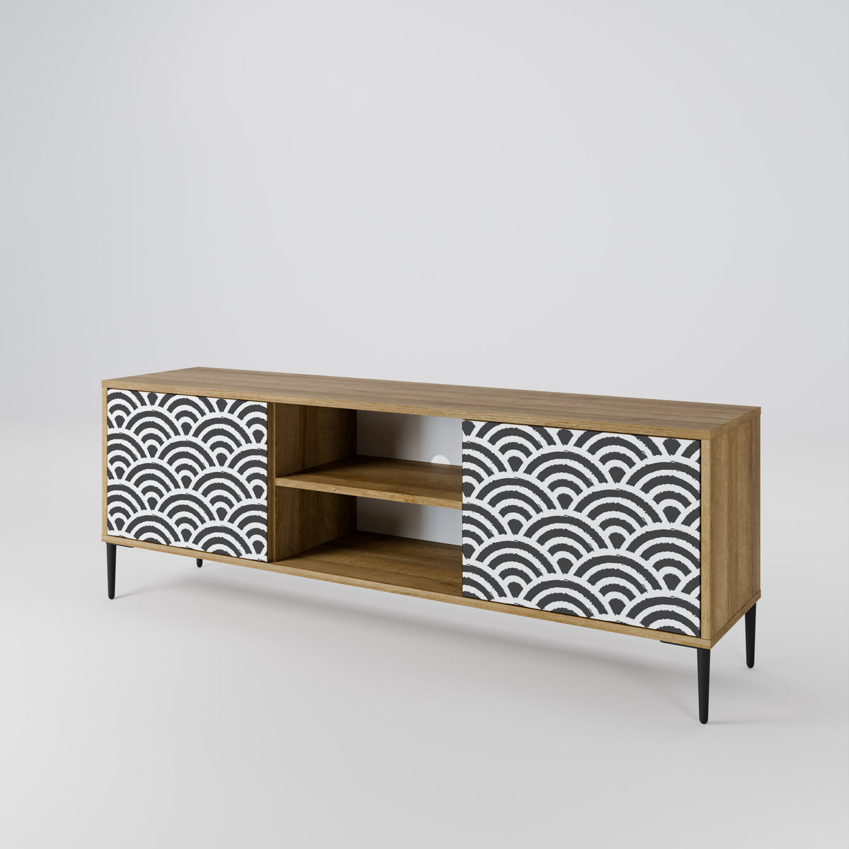 GLOOMY HOST 2-Door TV Cabinet