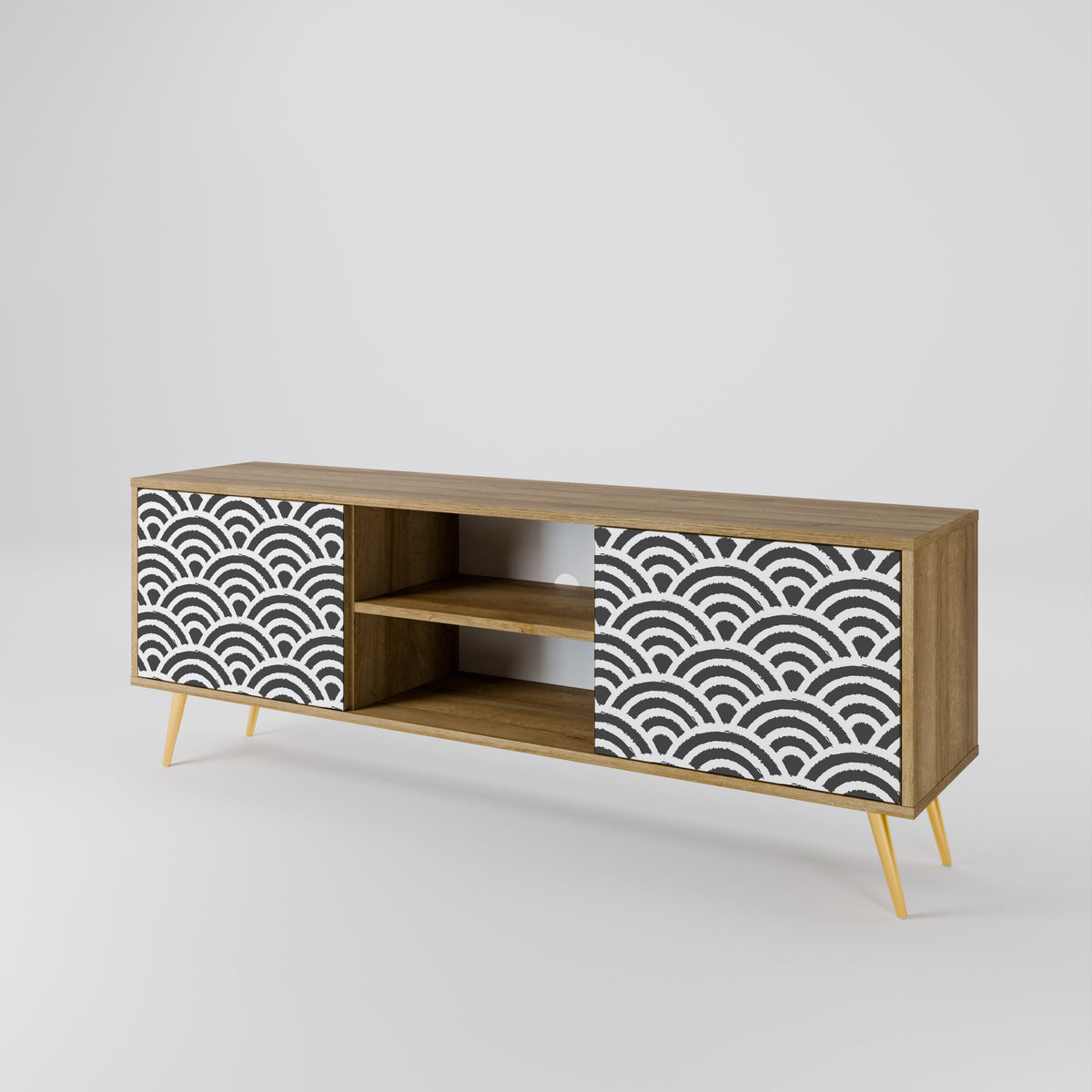 GLOOMY HOST 2-Door TV Cabinet