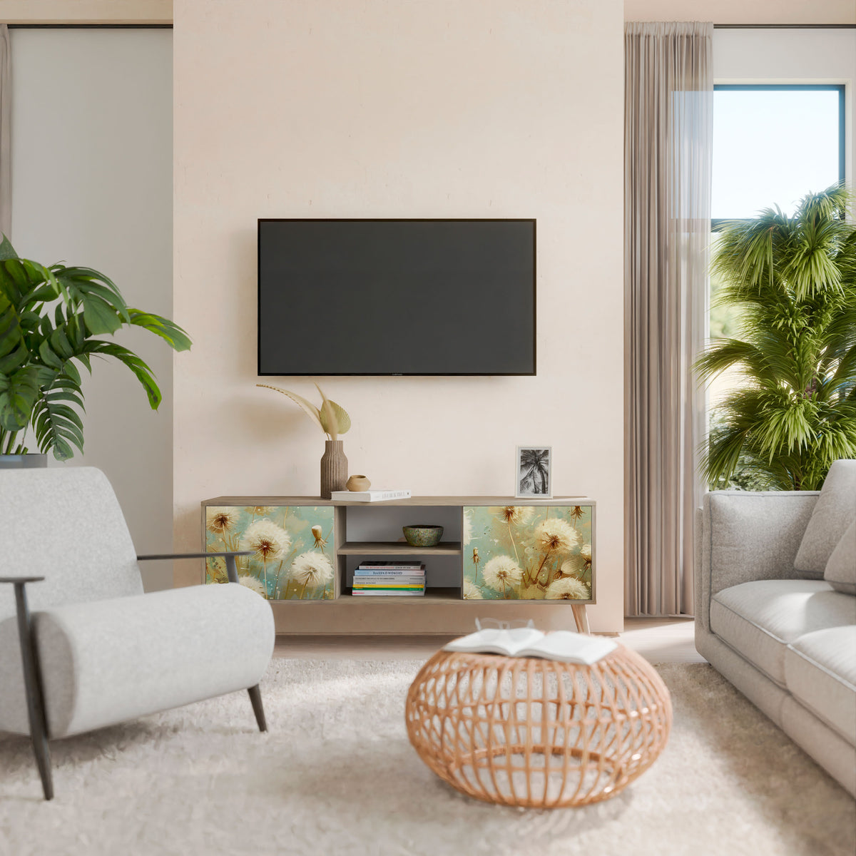 DREAMY MEADOW 2-Door TV Cabinet