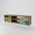 BLOOMING WATERS 2-Door TV Cabinet