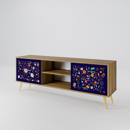FLORAL COMBINATION 2-Door TV Cabinet