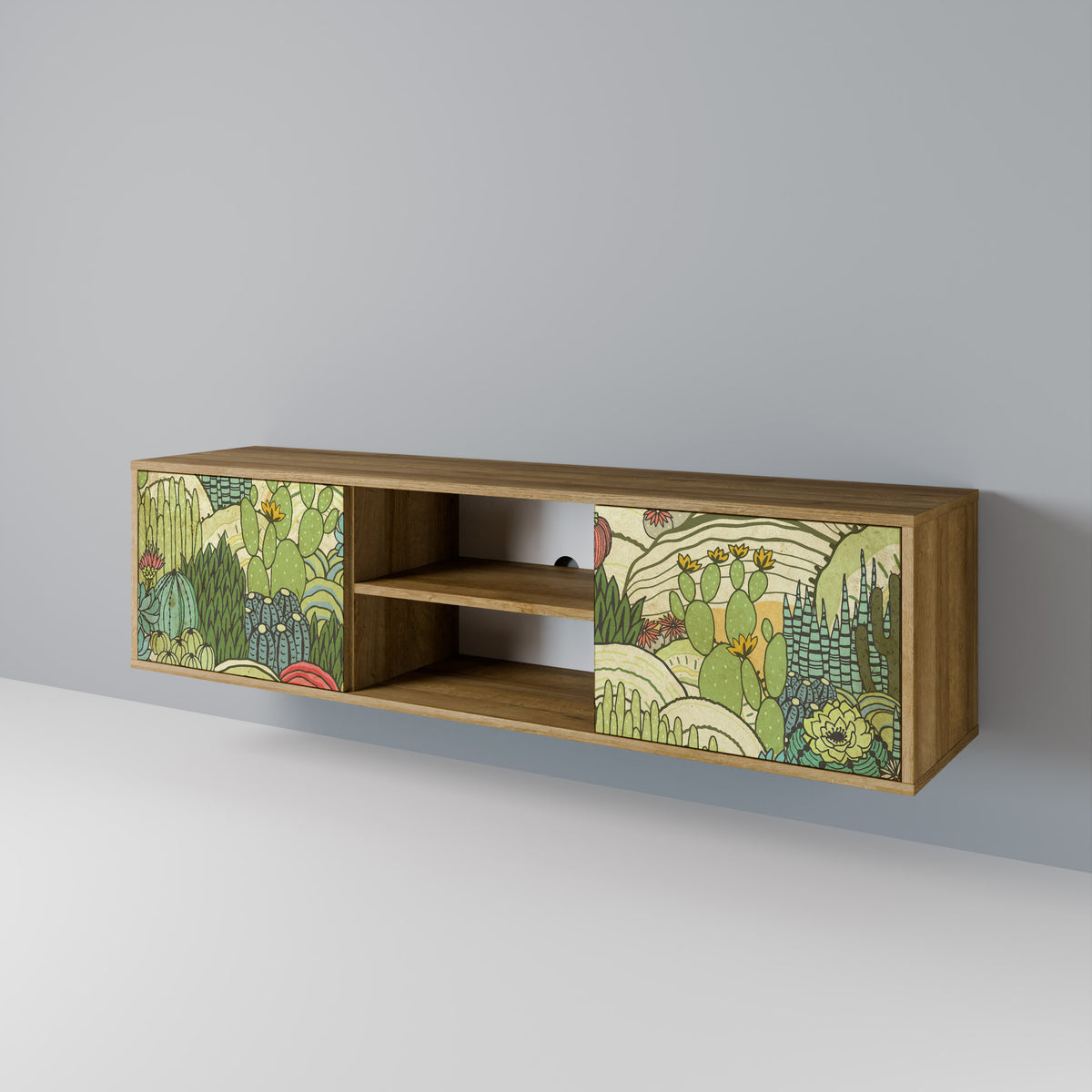 SUCCULENTS KALEIDOSCOPE 2-Door TV Cabinet