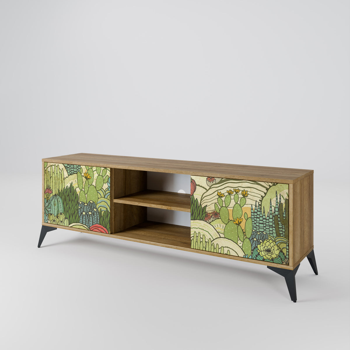SUCCULENTS KALEIDOSCOPE 2-Door TV Cabinet