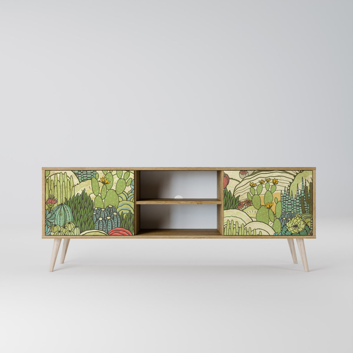SUCCULENTS KALEIDOSCOPE 2-Door TV Cabinet