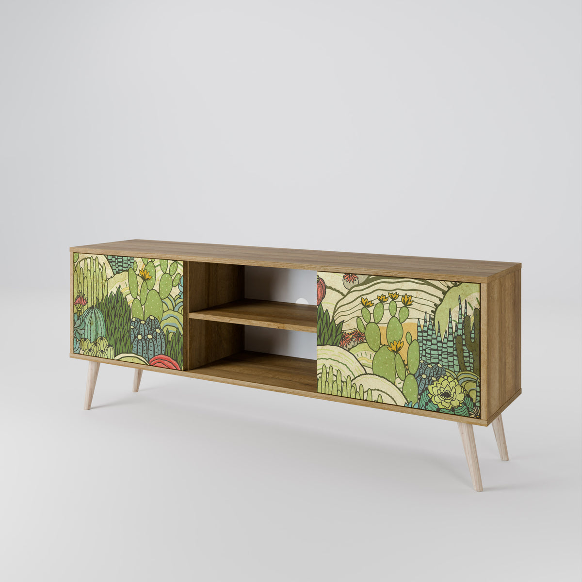 SUCCULENTS KALEIDOSCOPE 2-Door TV Cabinet