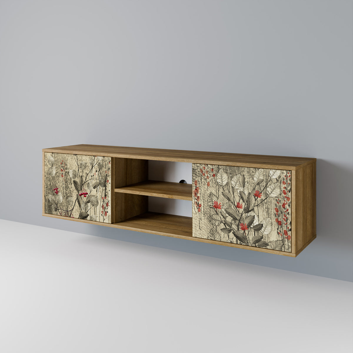 HERBAL GRACE 2-Door TV Cabinet