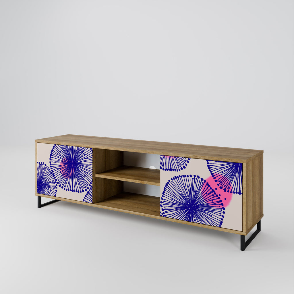 Meuble TV 2 portes MAGIC NATURE effet chêne