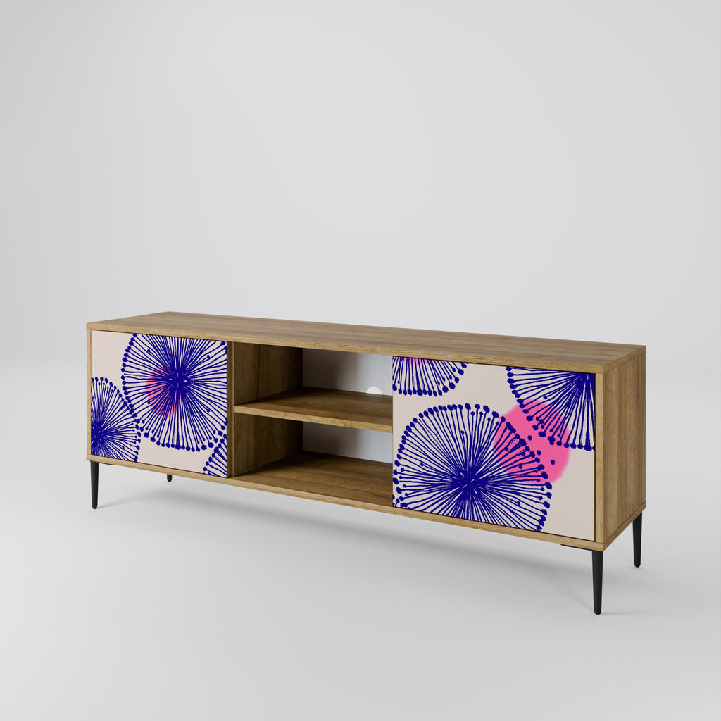 Meuble TV 2 portes MAGIC NATURE effet chêne