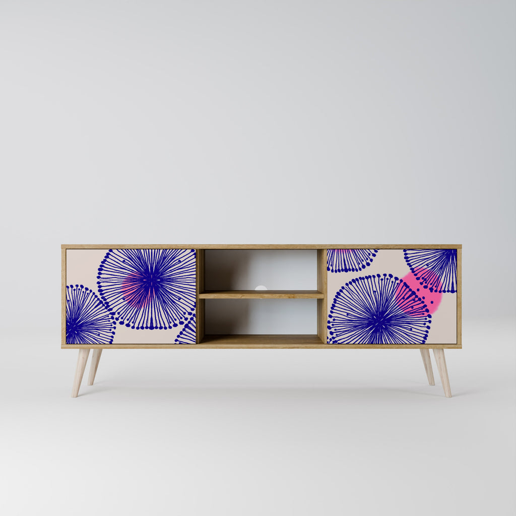 Meuble TV 2 portes MAGIC NATURE effet chêne