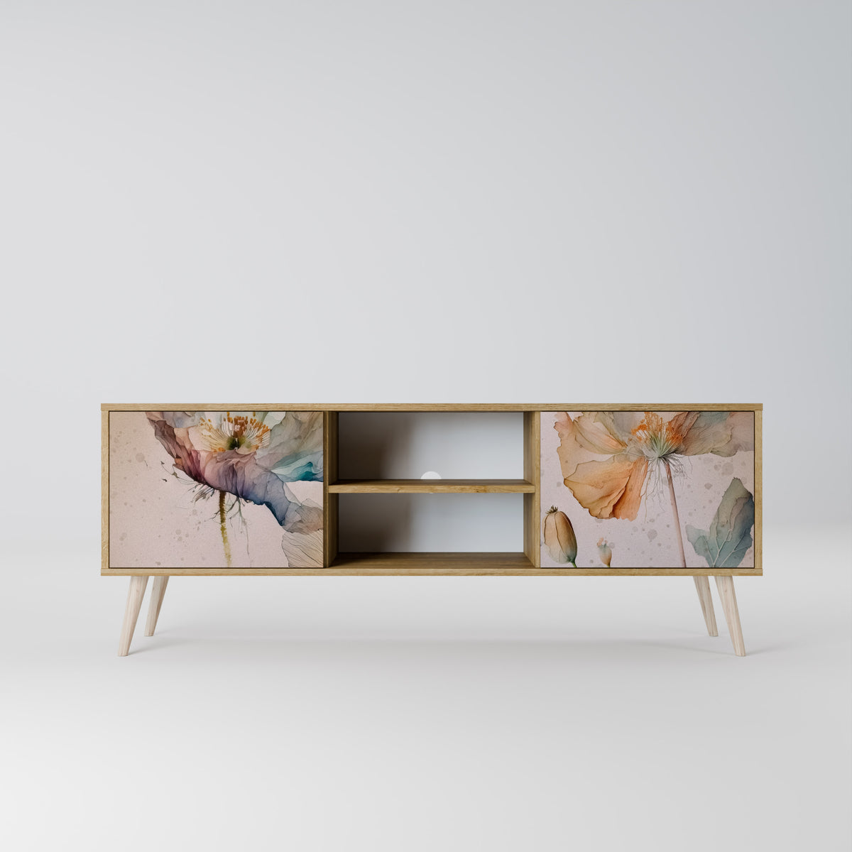SOFTEN POPPY 2-Door TV Cabinet