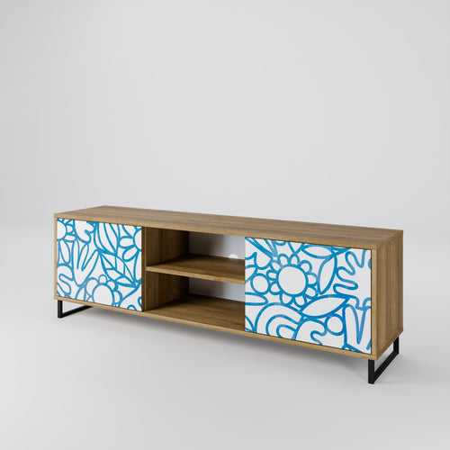 BLOOMY MORNING 2-Door TV Cabinet