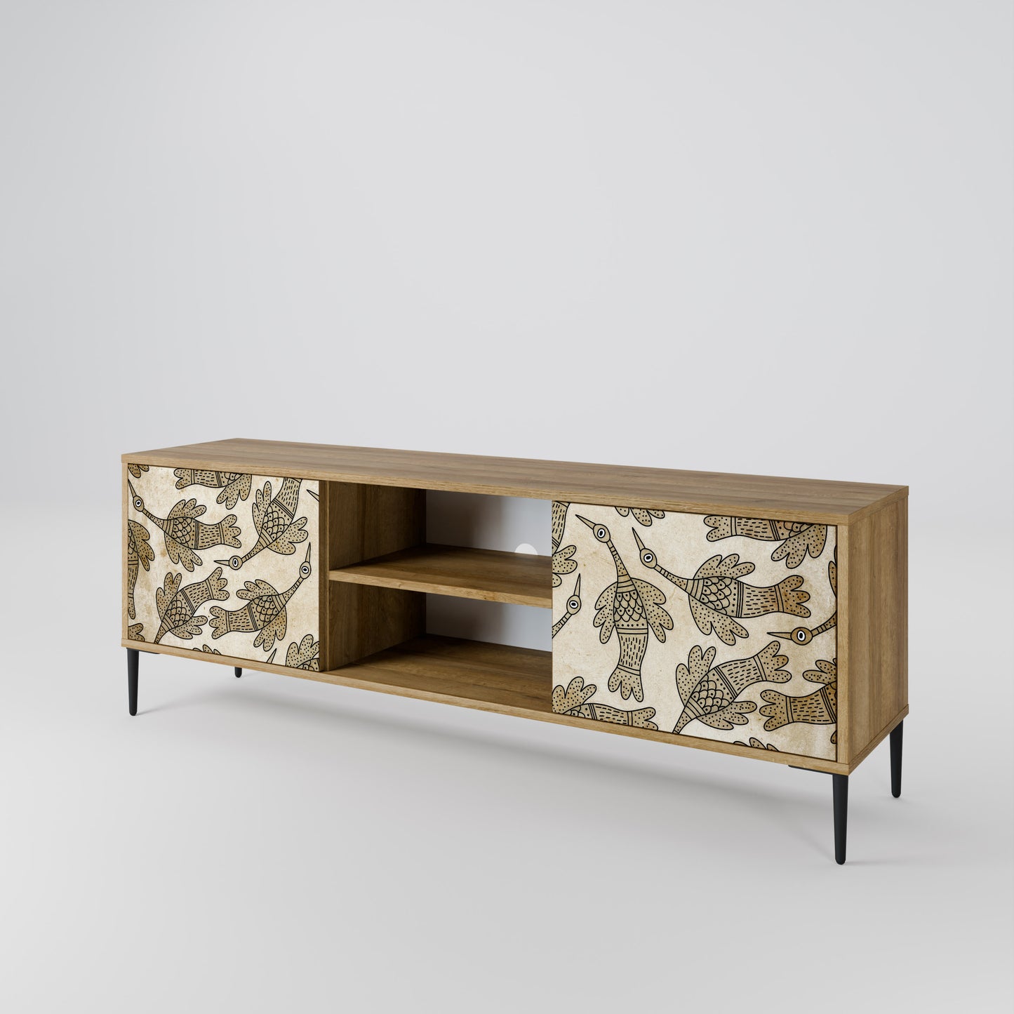 ALMONDINE SONGBIRD 2-Door TV Cabinet
