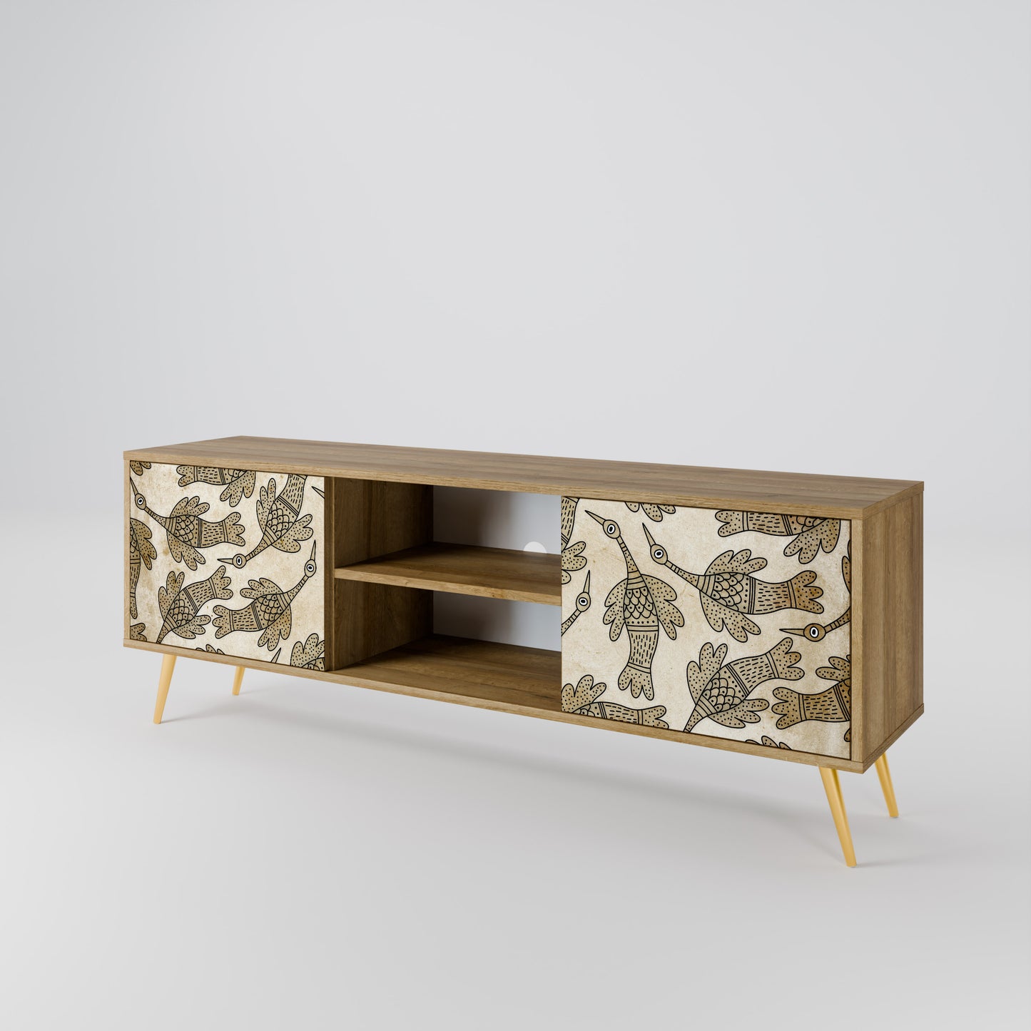 ALMONDINE SONGBIRD 2-Door TV Cabinet