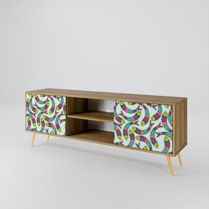 INDIAN FISH 2-Door TV Cabinet