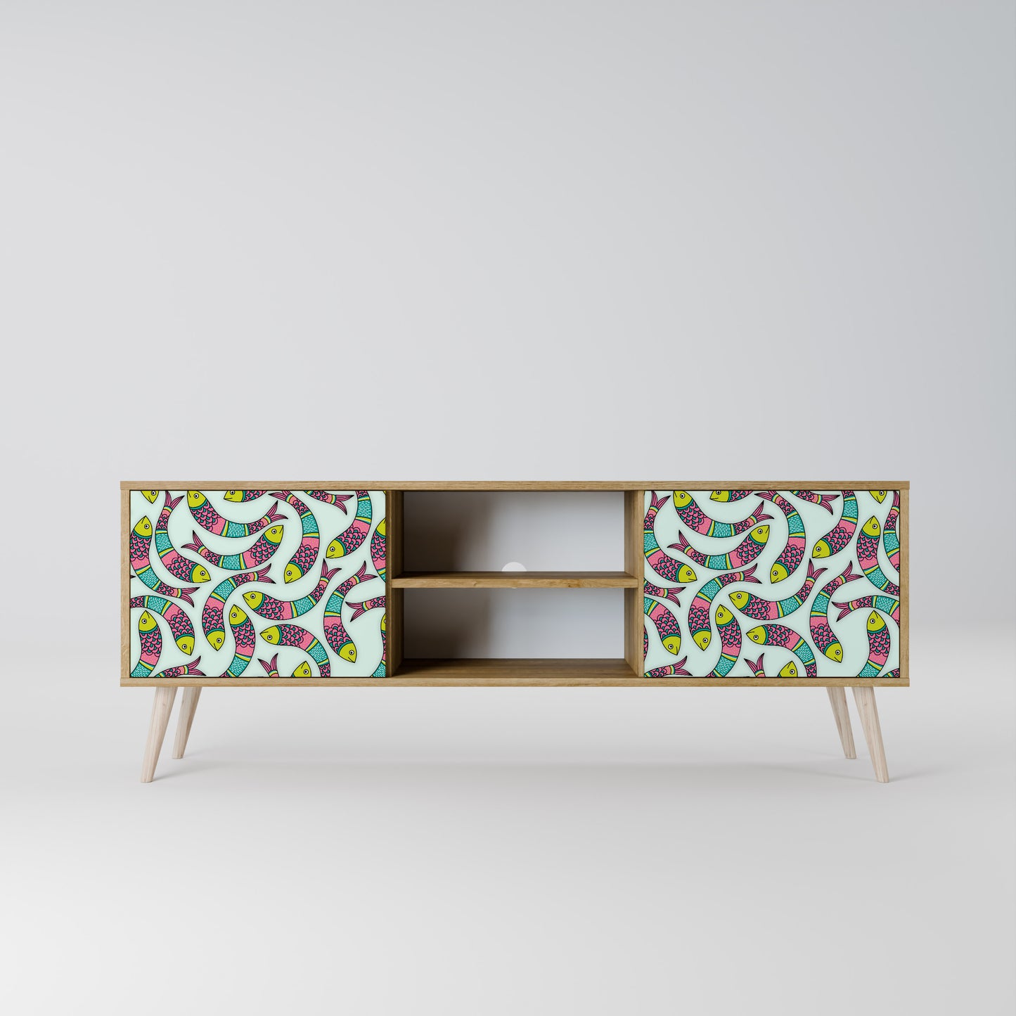 INDIAN FISH 2-Door TV Cabinet