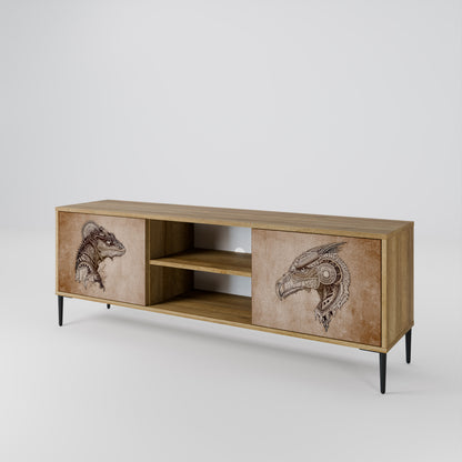 STEAMPUNK CLAN 2-Door TV Cabinet