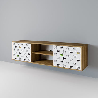 CATS COMPILATION 2-Door TV Cabinet