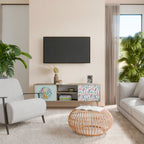 COLORFUL ALPACAS 2-Door TV Cabinet