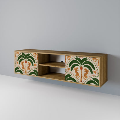 DANCING PREDATORS 2-Door TV Cabinet