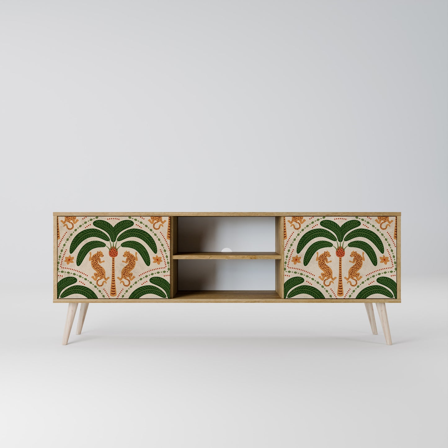 DANCING PREDATORS 2-Door TV Cabinet