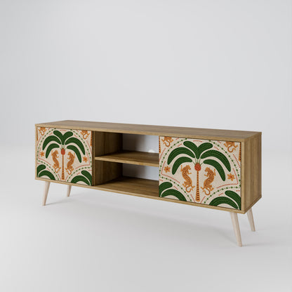DANCING PREDATORS 2-Door TV Cabinet