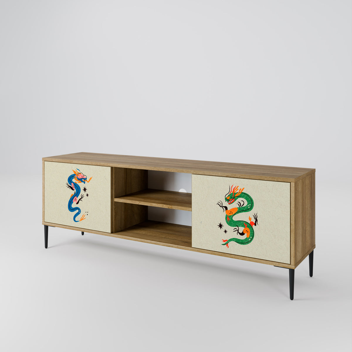 MYTHOLOGICAL CREATURES 2-Door TV Cabinet