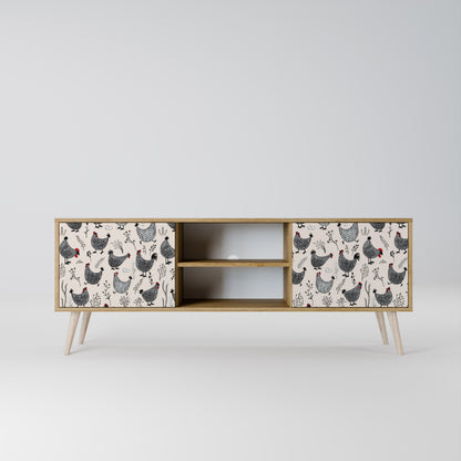 HAPPY HENS 2-Door TV Cabinet