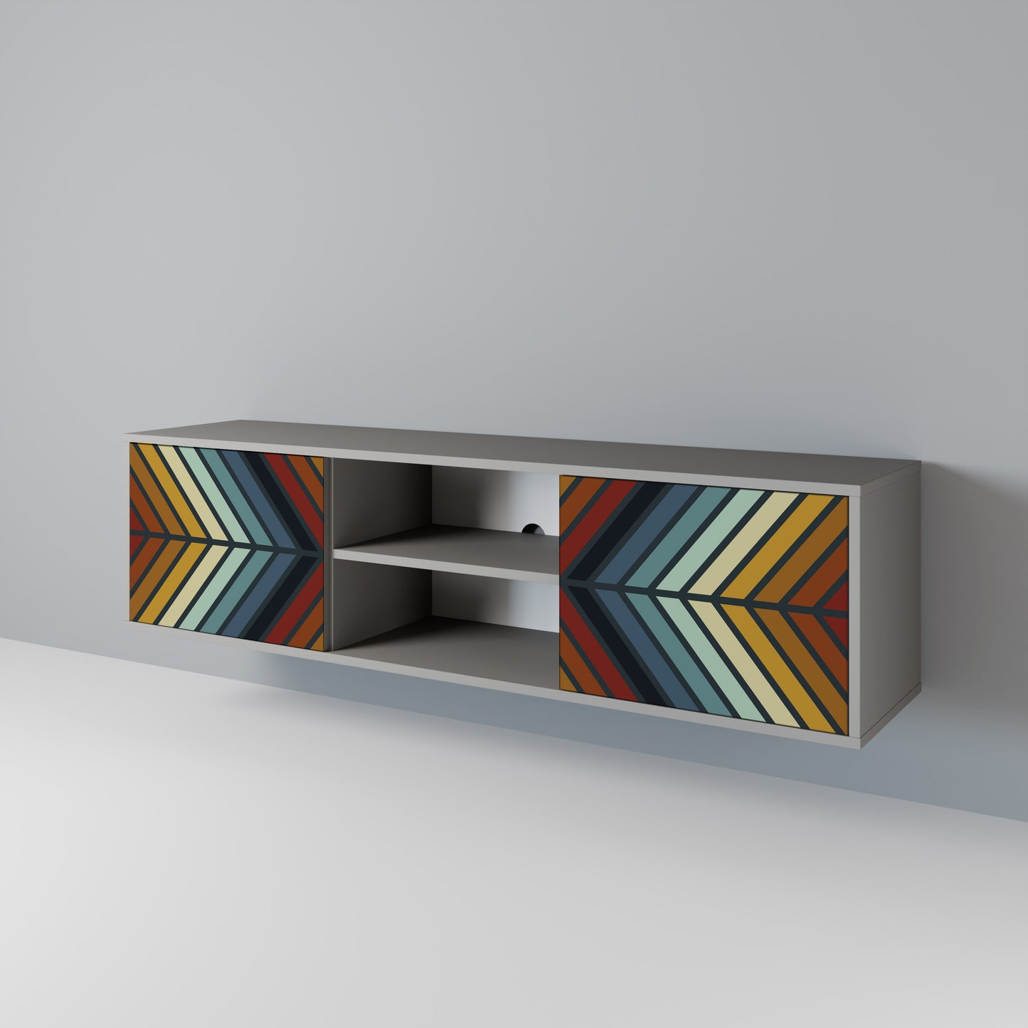 INDIGENOUS ZIGZAG 2-Door TV Cabinet