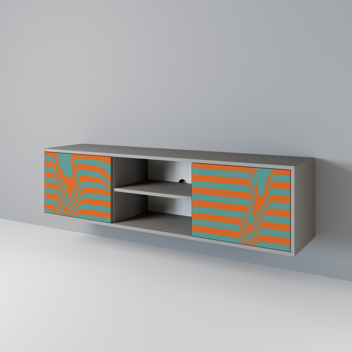 LINE COLLAPSE 2-Door TV Cabinet