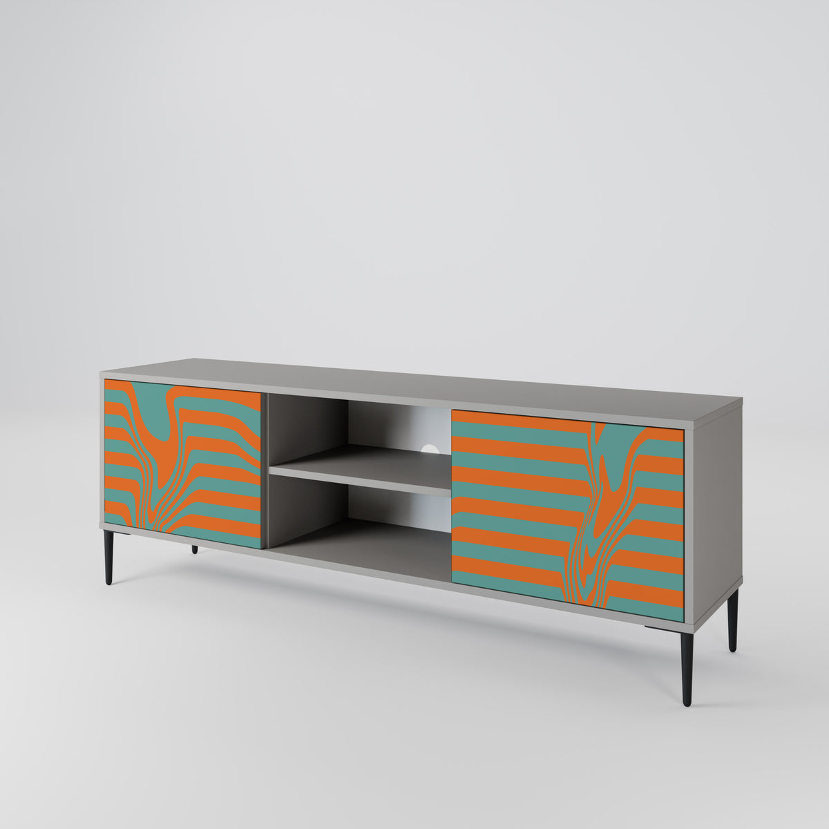 LINE COLLAPSE 2-Door TV Cabinet