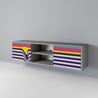 COLORFUL DIVERSION 2-Door TV Cabinet