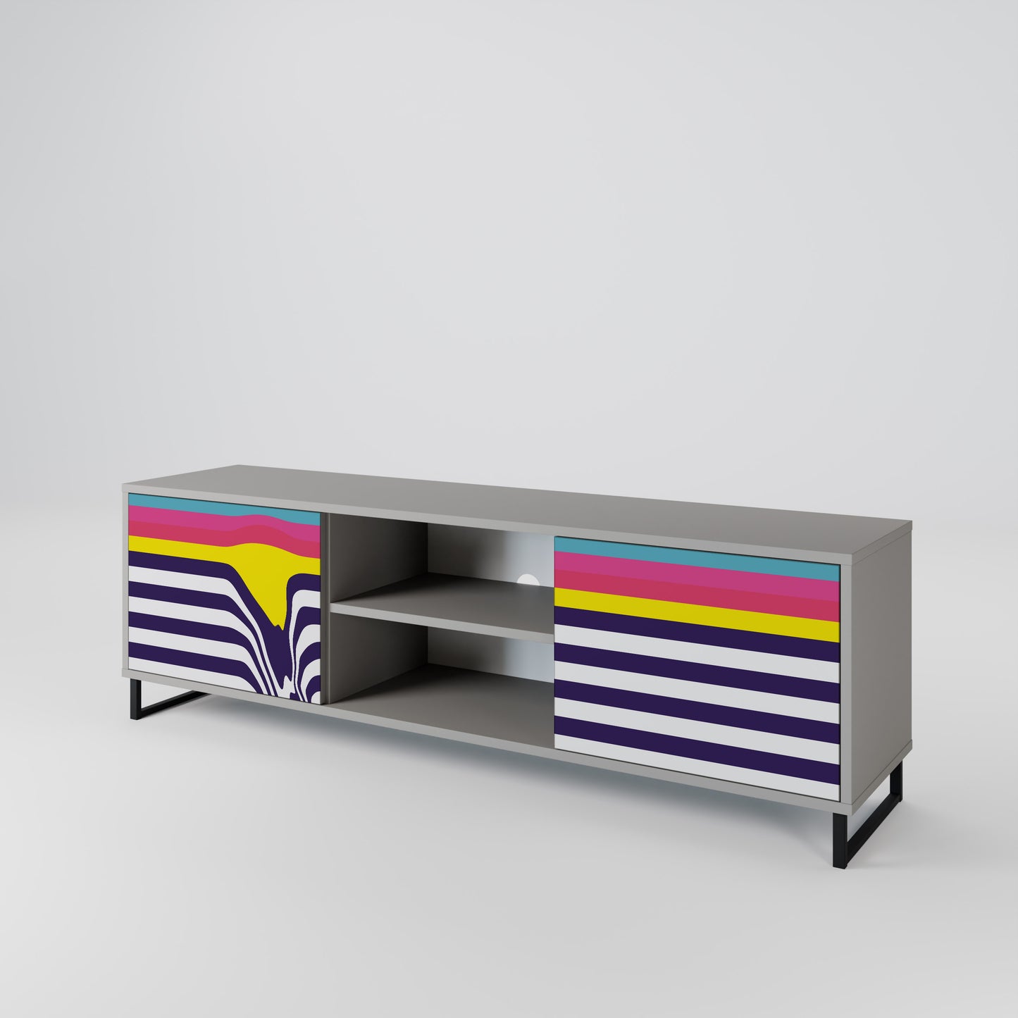 COLORFUL DIVERSION 2-Door TV Cabinet