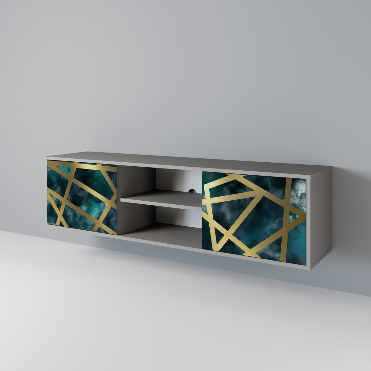 THE LABYRINTH OF GOLD 2-Door TV Cabinet