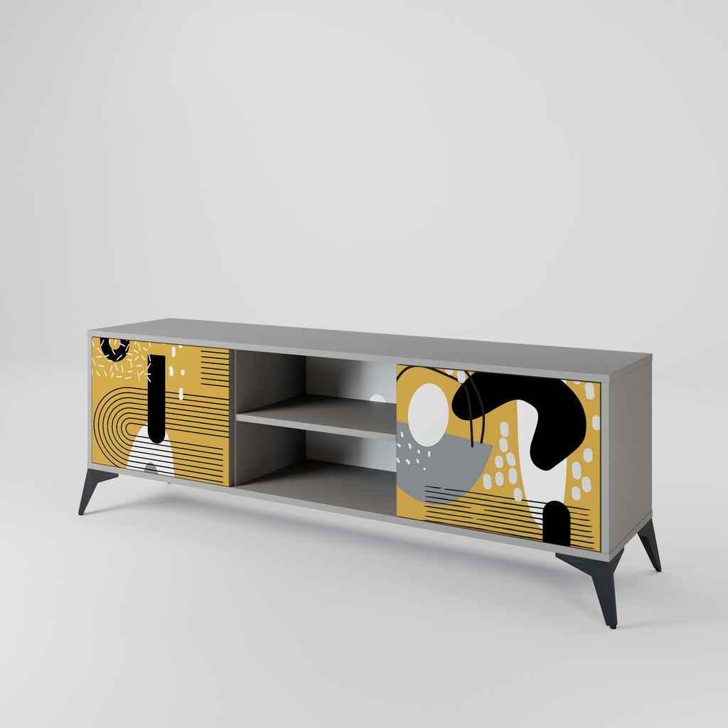 SHAPESHIFT SYMPHONY 2-Door TV Stand in Grey Finish