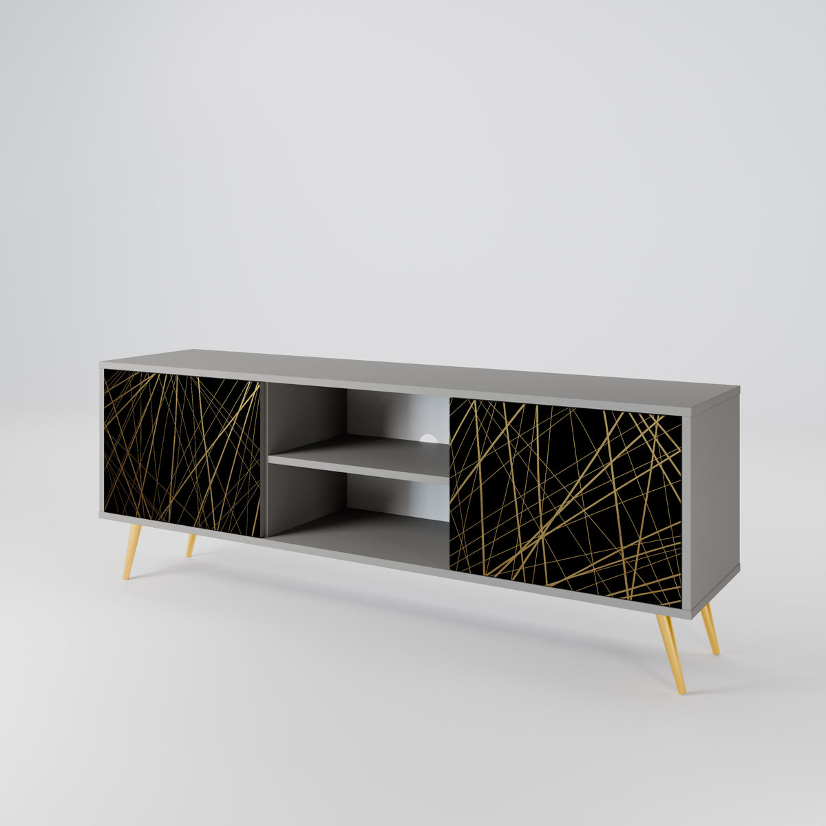 BRIGHT MESH 2-Door TV Cabinet