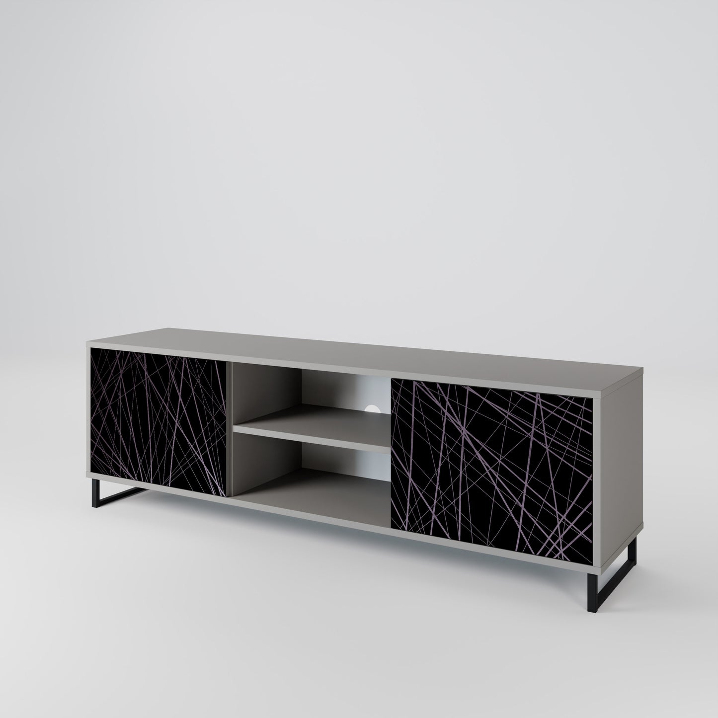 SHIMMER SPIDERGRAM 2-Door TV Cabinet