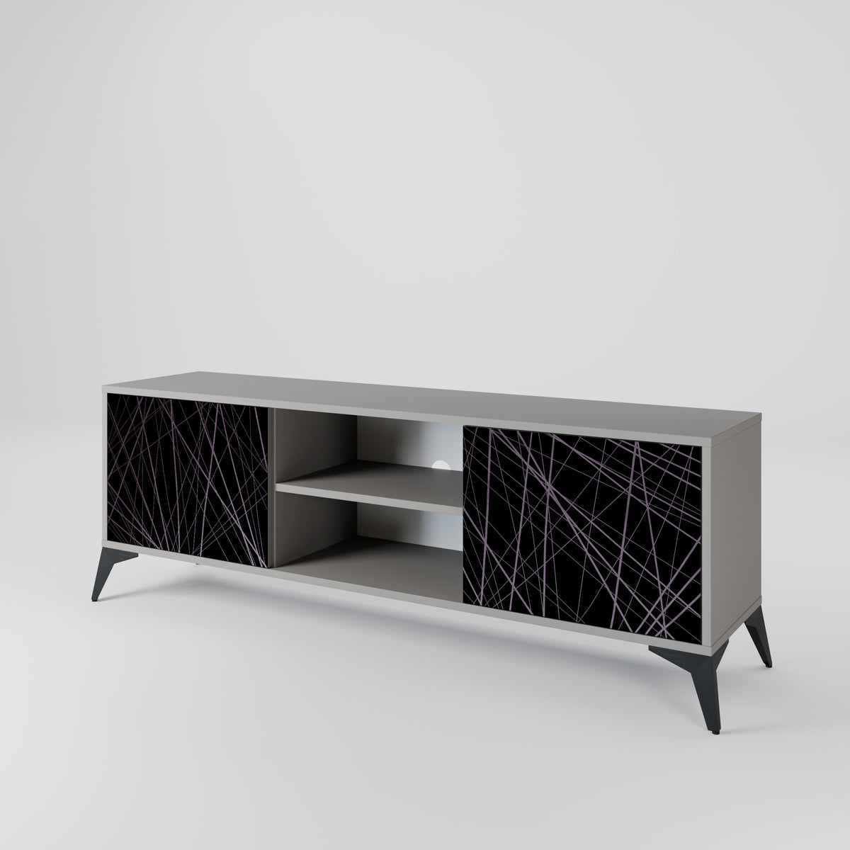 SHIMMER SPIDERGRAM 2-Door TV Cabinet