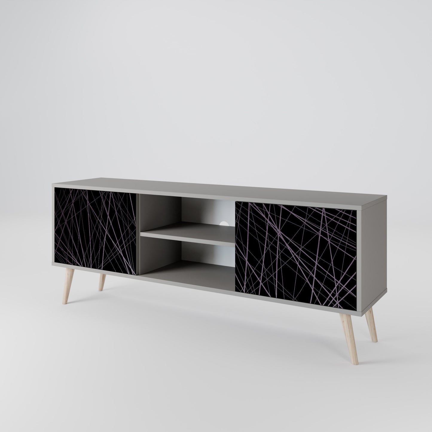 SHIMMER SPIDERGRAM 2-Door TV Cabinet