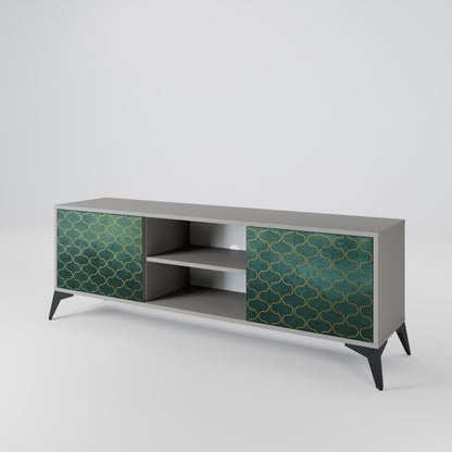 TESSELATED GREENERY 2-Door TV Cabinet
