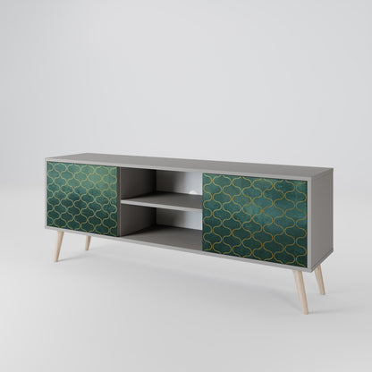 TESSELATED GREENERY 2-Door TV Cabinet