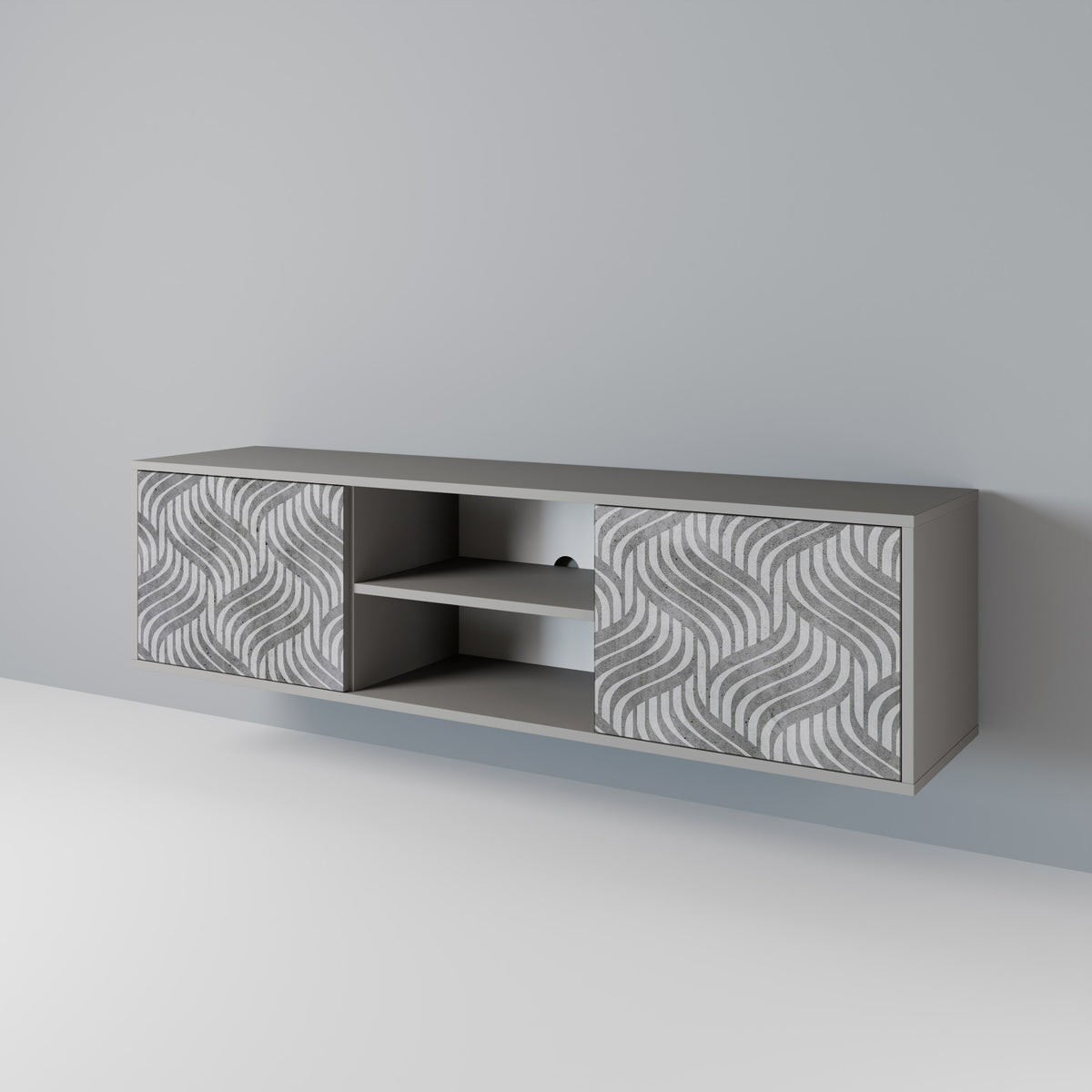 CONCRETE MOVEMENT 2-Door TV Cabinet