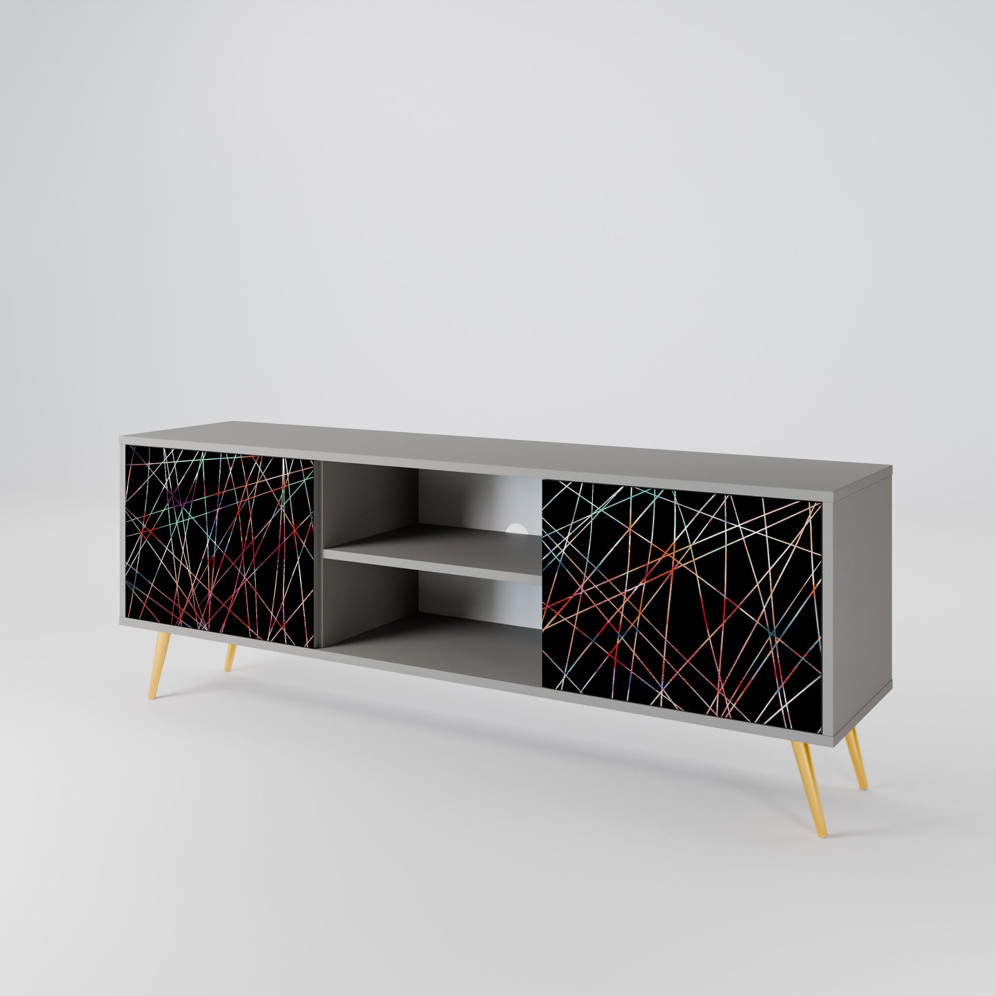 LUMINOUS SNARE 2-Door TV Cabinet