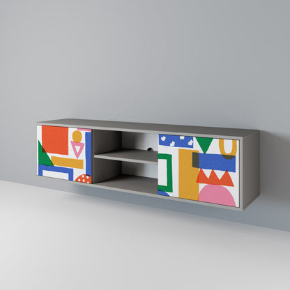 GEOMETRIC GLIMMER 2-Door TV Cabinet